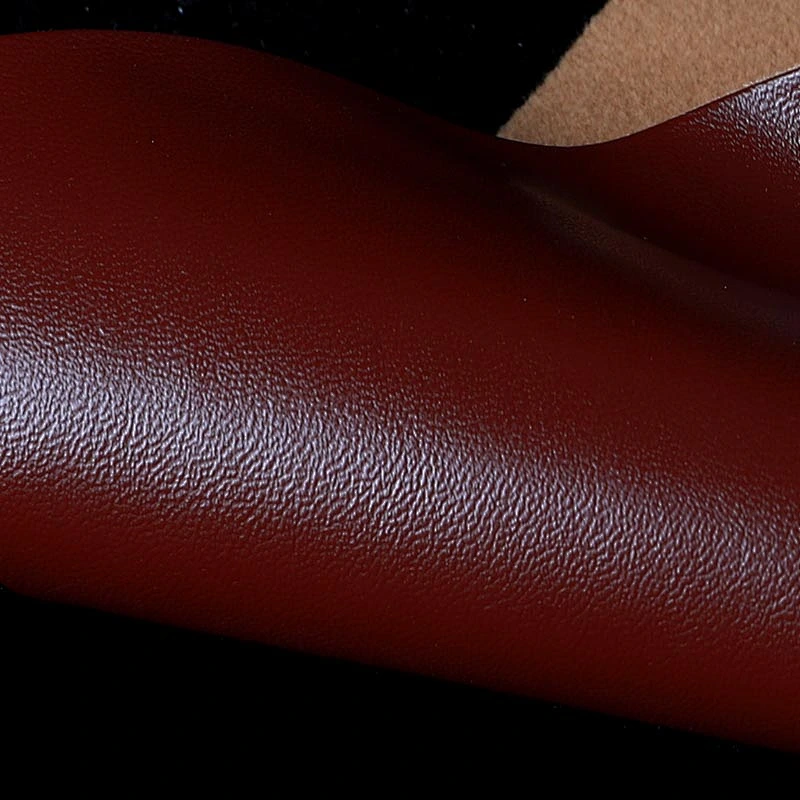 Nappa embossed bags making PU leather surface similar with real leather design