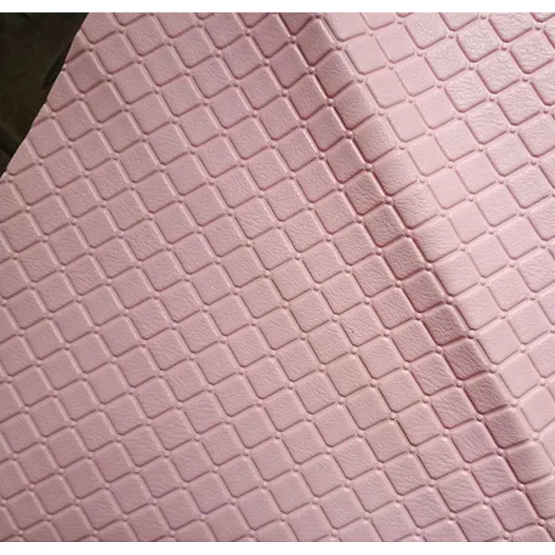 brushed cloth backing pvc leather rexine fabric pvc vinyl leatherette for handbag pillow decoration