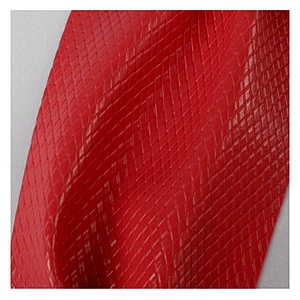 Embossed PU leather fabric with Elastic backing for Handbags and Decoration Usage with brushed backing