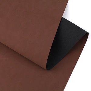 pu leather with colored Imitation cotton backing leather for shoes