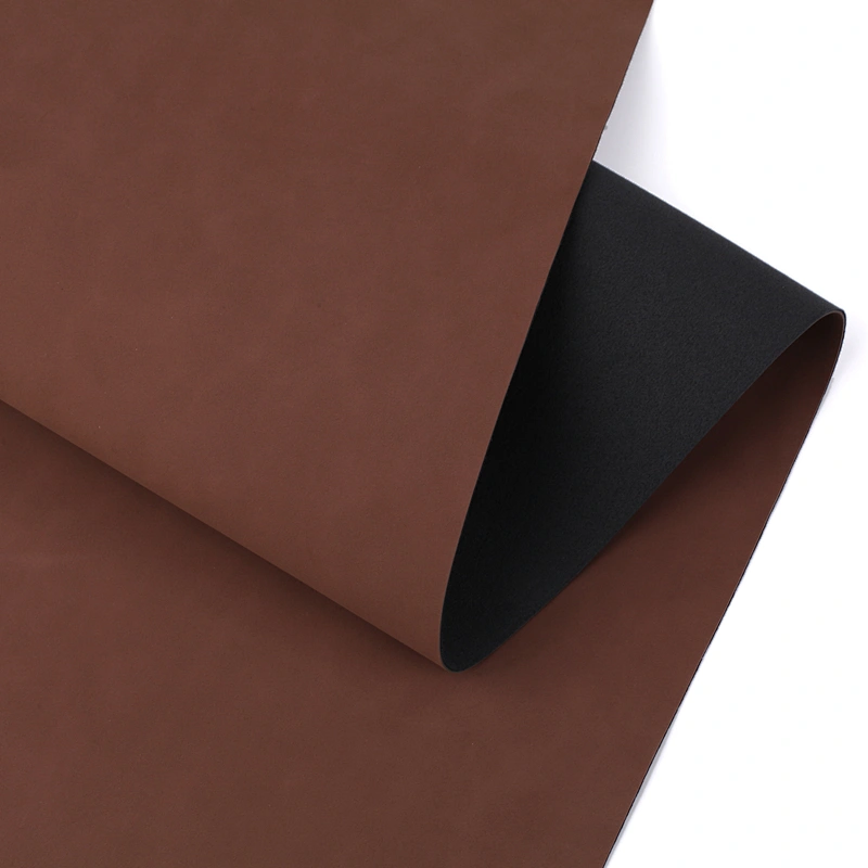 pu leather with colored Imitation cotton backing leather for shoes