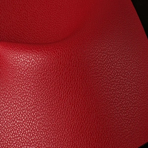 pvc leather imitation cotton backing women handbag leather