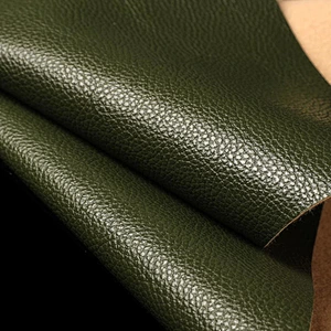 pvc leathrt with brush backing leather for making handbags shining artificial leather