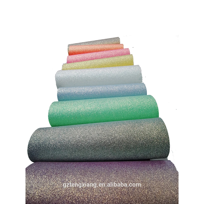 Shining Artificial materials for Lovely Bowknot  tela vinil glitter Laika Spandex chunky glitter fabric