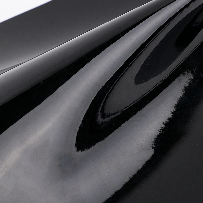 patent leather black pvc roll imitation leather high glossy black