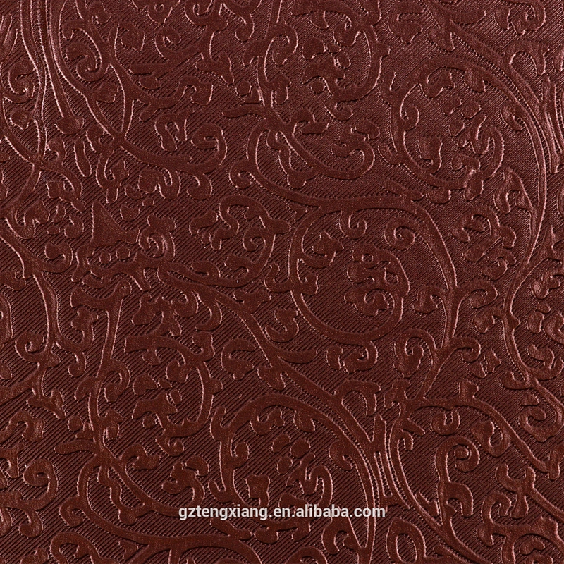 printed upholstery vinyl for upholstery Pearl printing leather upholstery Arabesque pattern