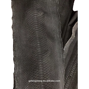 Frosted Python skin Scraper printing vero cuoio rotolo genuine leather material