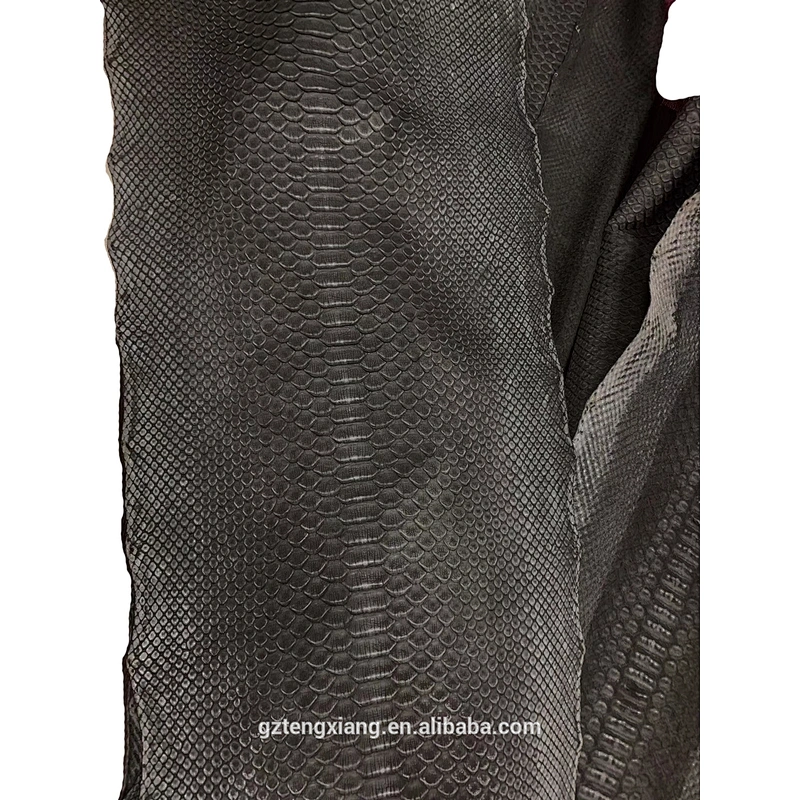 Frosted Python skin Scraper printing vero cuoio rotolo genuine leather material