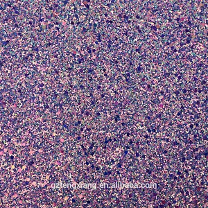 Shining Artificial materials rainbow pu leather Glittering holographic pu leather