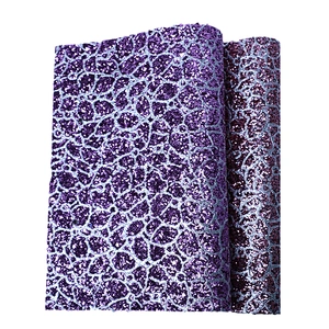 faux leather sheets chunky glitter fabric pu leather for lady shoes high heels handcraft