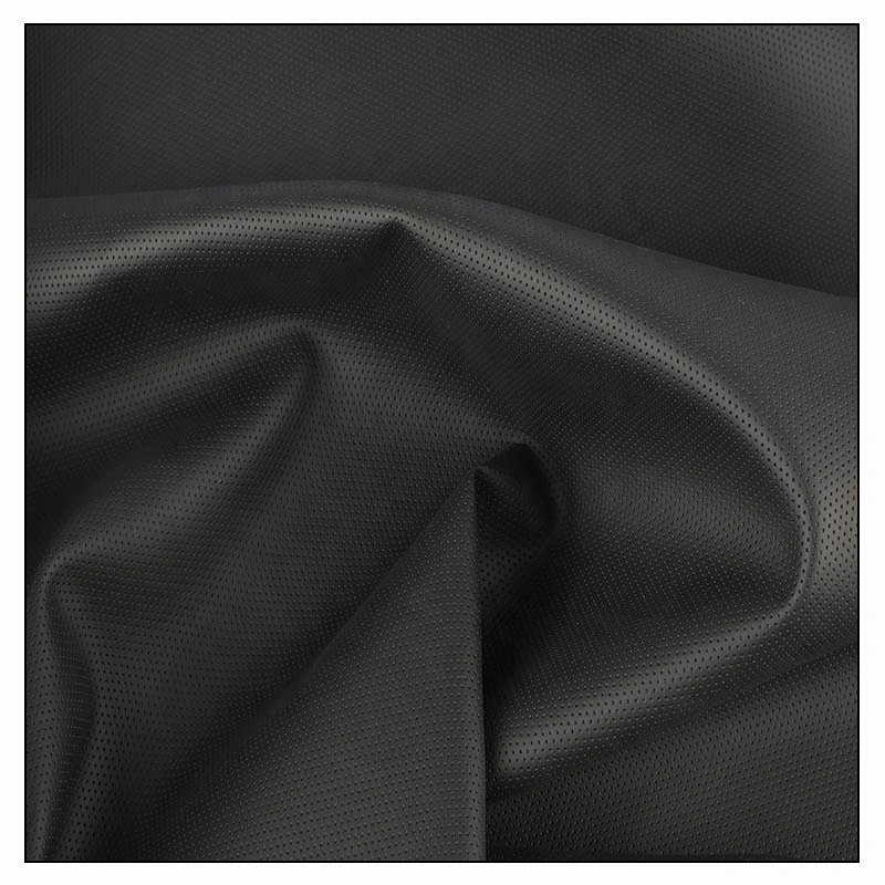Grid  pattern Pvc artificial leather with Elastic fabric for sofa