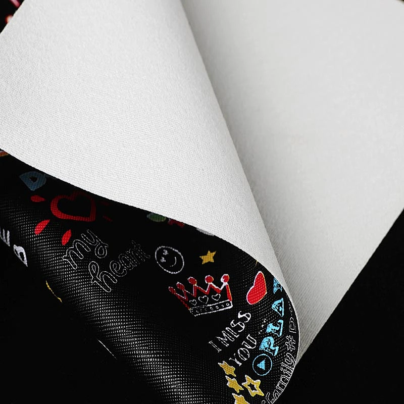 pvc synthetic leather for handbag usage with brushing fabric