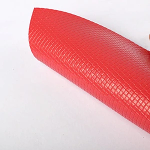 Embossed PU leather fabric with Elastic backing for Handbags and Decoration Usage with brushed backing
