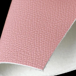 embossing pu leather is pu leather vegan handbags leather with lychee design
