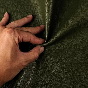 pvc leathrt with brush backing leather for making handbags shining artificial leather