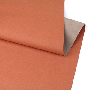 100% pu embossed synthetic leather material with imitation cotton for shoes upper usage