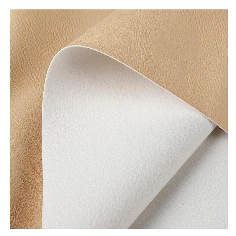 Hot sell synthetic PU leather material with brush backing for handbags