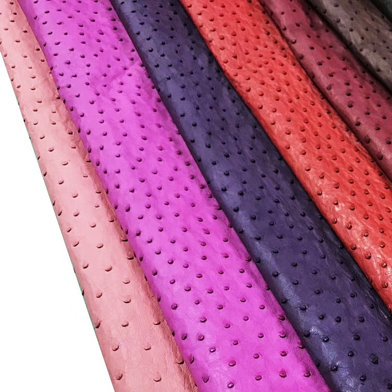 Ostrich leather made in China ostrich skin for belts animal skin leather upholstery