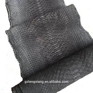 Frosted Python skin Scraper printing vero cuoio rotolo genuine leather material