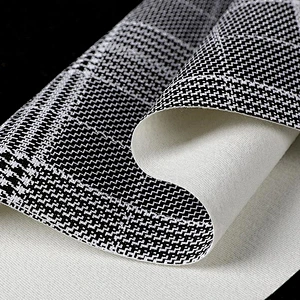 High quality pvc vinyl fabric faux with brush backing popular use for ladies handbags
