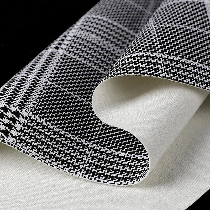 High quality pvc vinyl fabric faux with brush backing popular use for ladies handbags