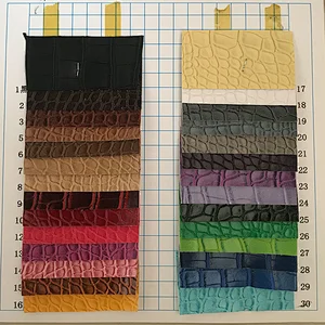 2019 Newest! PVC synthetic leather with crocodile embossed shining surface for handbags