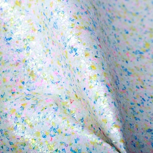 PU fabric for shoes glitter leatherette of pu leather lady shoe use