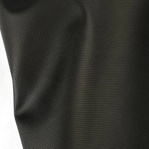 Grid  pattern Pvc artificial leather with Elastic fabric for sofa