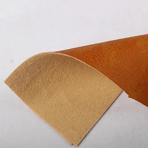 Sheep Pvc leather material PVC handbags leather with sheep grain emboss