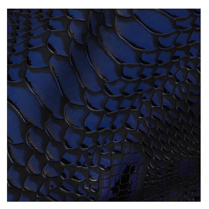 Pvc python grain leather for ladies handbags Pattern for Bags