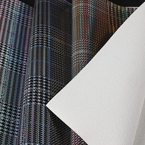 pvc color imitation leather for handbags usage with brush backing