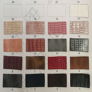 China factory wholesale synthetic pu leather for handbags with animal embossed