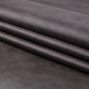 pu polyurethane faux leather fabric for shoes upper material real skin feeling vintage printing