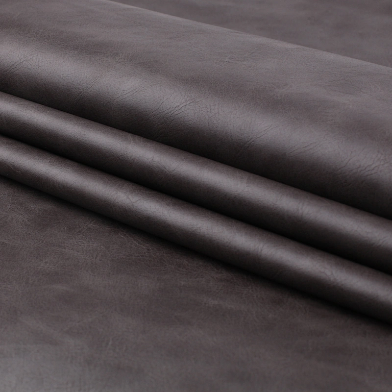 pu polyurethane faux leather fabric for shoes upper material real skin feeling vintage printing