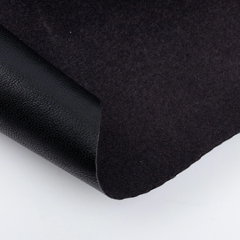 Super low price Imitated cotton backing Pu synthetic leather 0.8mm for shoes upholstery craft seat wallet