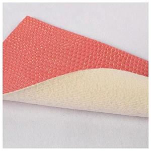 shining PVC synthetic weave leather for handbag usage very good sell to pakistan and India market with cheapest price