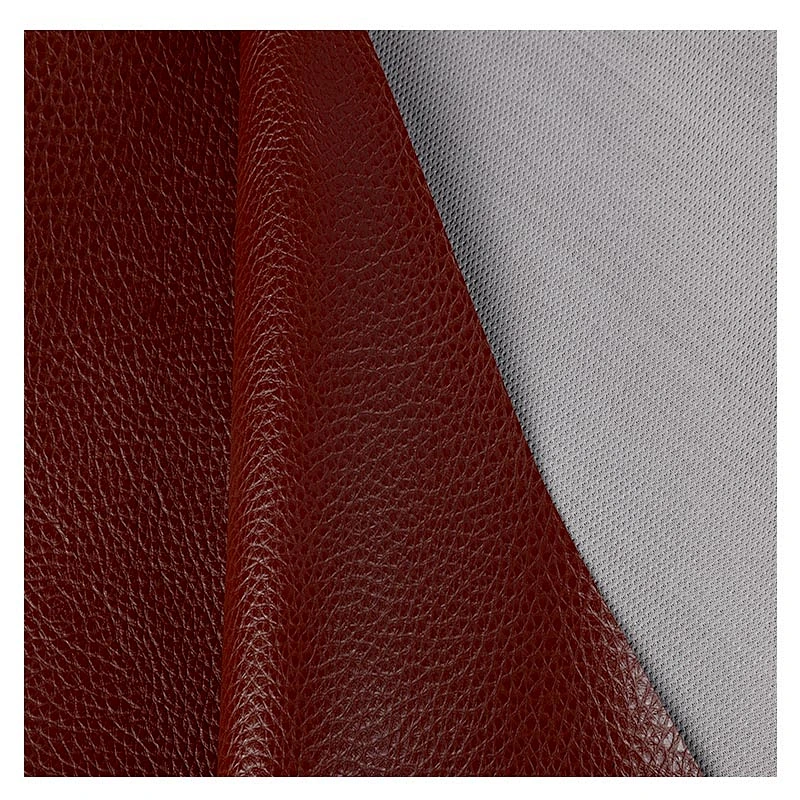 PVC Litchi leather fabric for sofa