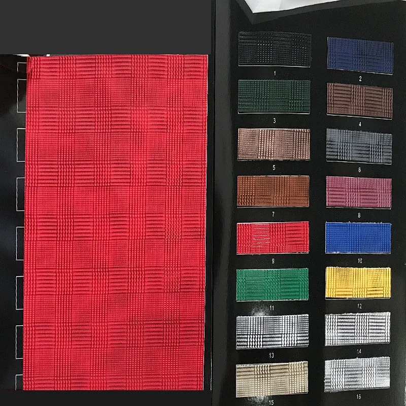 1.0mm Thick Pu Leather with Colored Imitation Cotton Backing for bags
