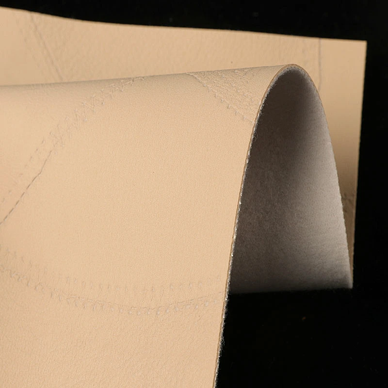 Pvc leather  with Colored Imitation Cotton Backing for women handbag