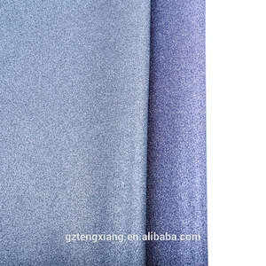 glitter fabric for shoes china supplier leather pu synthetic glitter leather