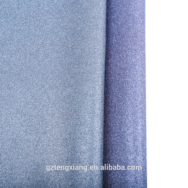 glitter fabric for shoes china supplier leather pu synthetic glitter leather