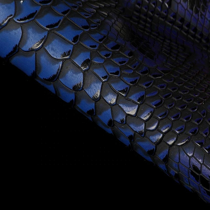 Pvc python grain leather for ladies handbags Pattern for Bags