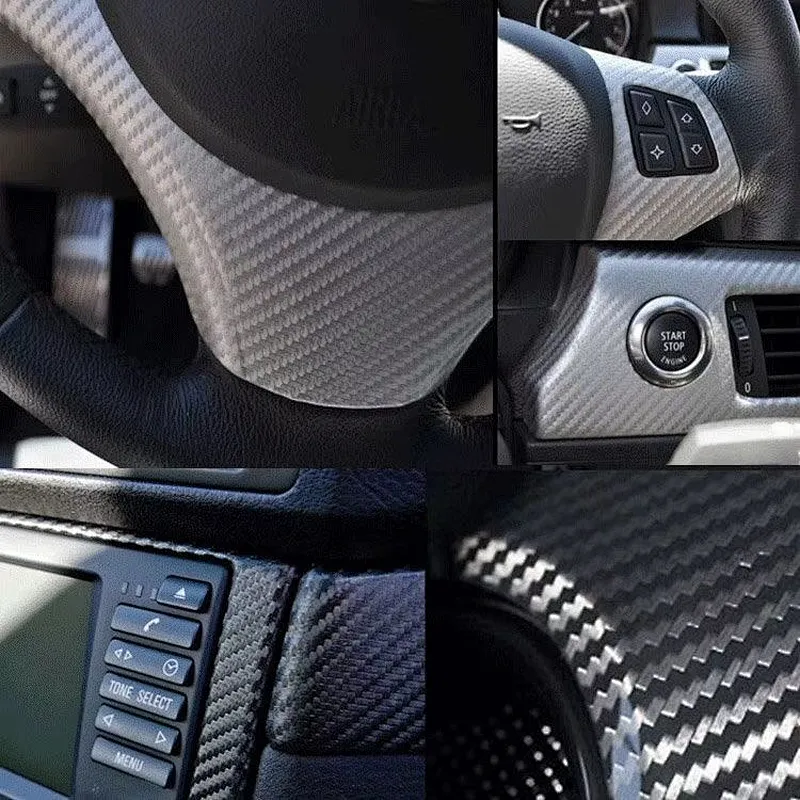 Car decor vinyl for car body 4D carbon fiber wrap film motor vehicle stickers