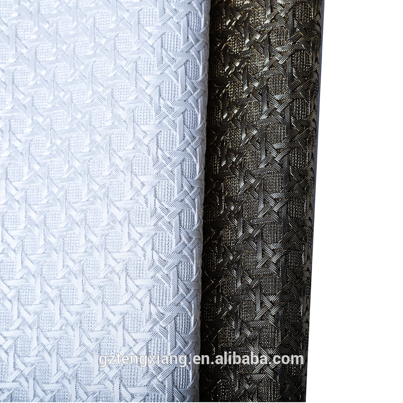 synthetic pvc leather for shoes Different color embroidery PVC leather High quality pvc leather