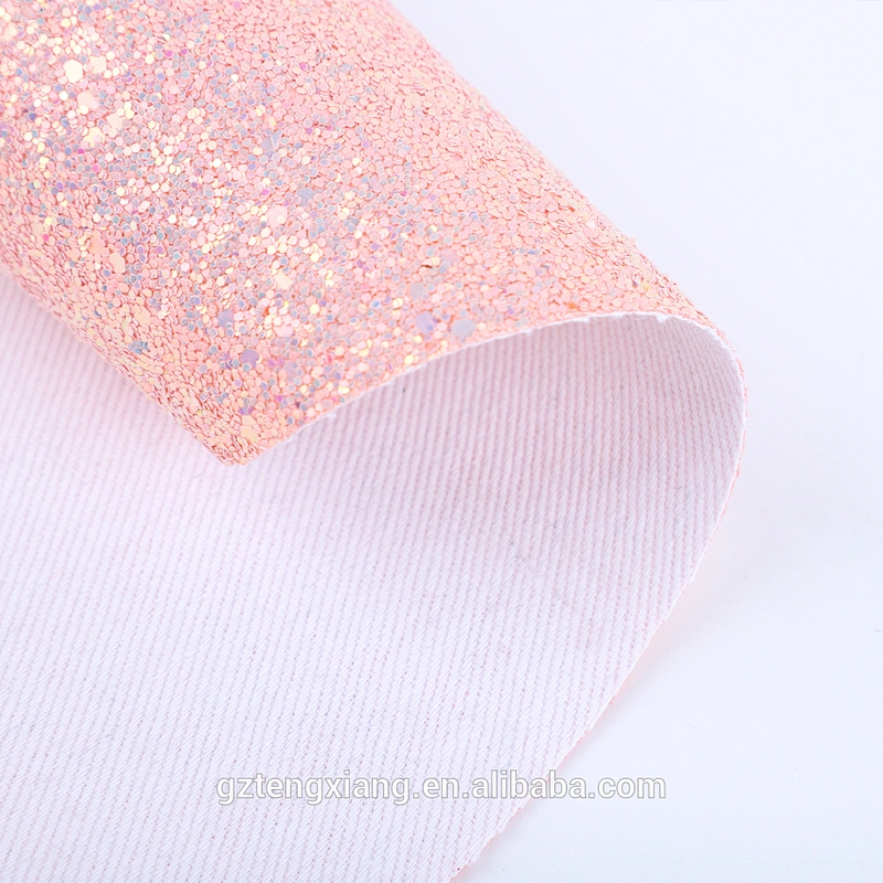 Shining Artificial materials rainbow pu leather Glittering holographic pu leather