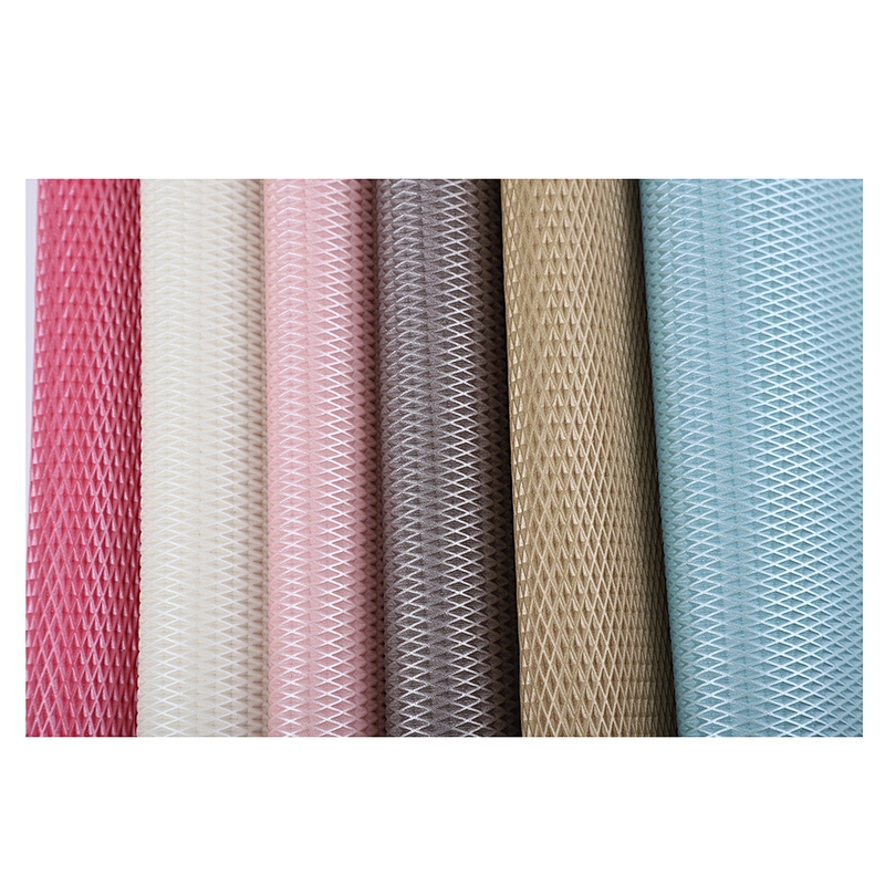 pvc synthetic leather for upholstery vinyl sofa set designs living room furniture Pearl color 3 d embossing  material