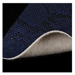 pvc leather for ladies handbags with snake skin leather for handbags