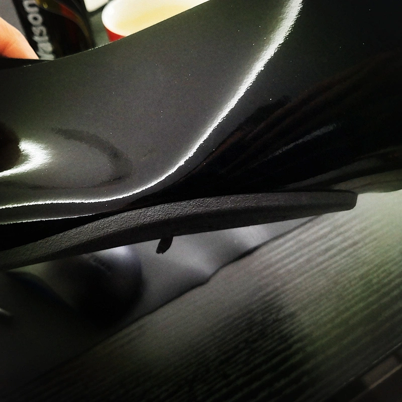 High quality china supplier pu leather for making shoes mirror artificial  leather imitation cotton backing leatherette