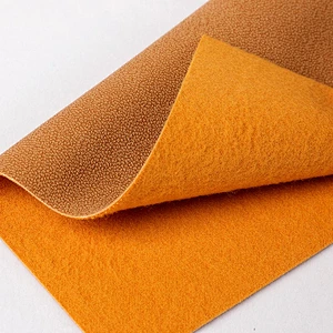 yang buck pvc material for shoes and handbags faux leather fabric surface with yang buck design