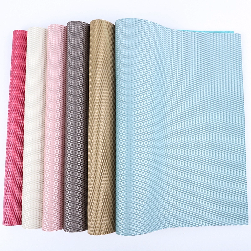 pvc synthetic leather for upholstery vinyl sofa set designs living room furniture Pearl color 3 d embossing  material
